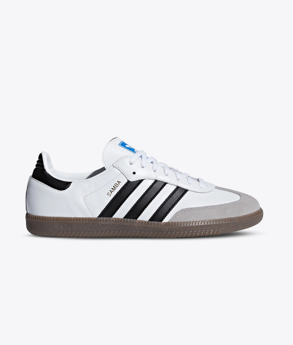 Adidas Samba White to Black