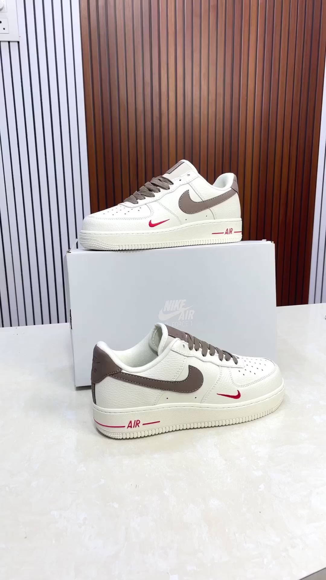 Air Force 1 Mini Red Swoosh